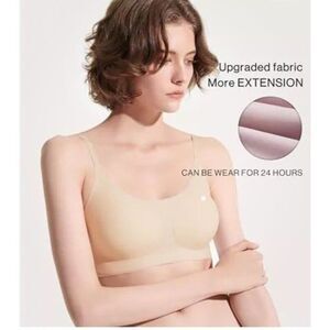 Set Of 2 Ubras 24H Wirefree Comfort Seamless Adjustable Skinny Strap Bra…